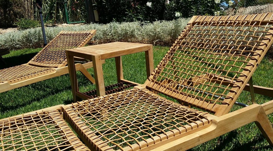 Synthesis sun lounger by Unopiù